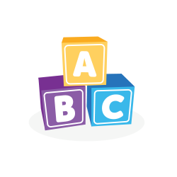 Illustration of colorful ABC blocks representing kids’ educational programs